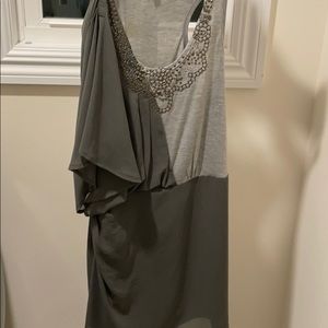 Beautiful grey and green dress